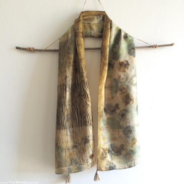 dyers camomile ecoprint scarf