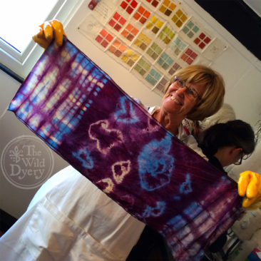 happy patterns revealing hearts on the eco spectrum natural fabric dyeing workshop